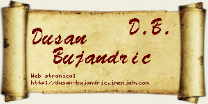 Dušan Bujandrić vizit kartica